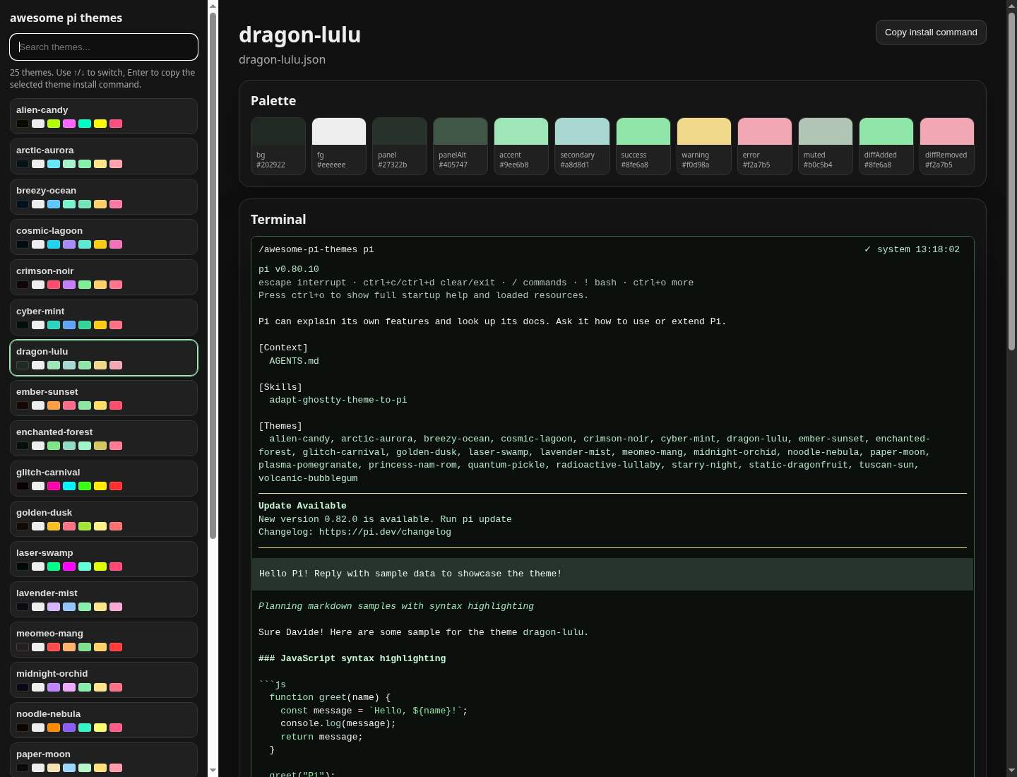 Screenshot of dragon-lulu