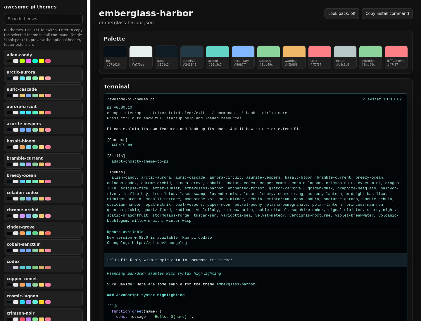Screenshot of emberglass-harbor