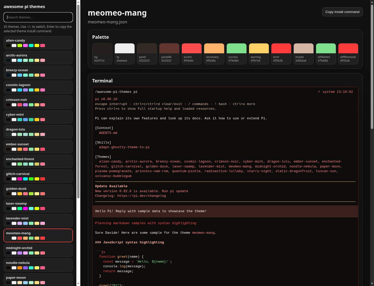 Screenshot of meomeo-mang