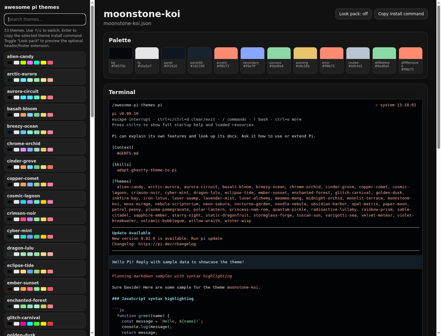 Screenshot of moonstone-koi