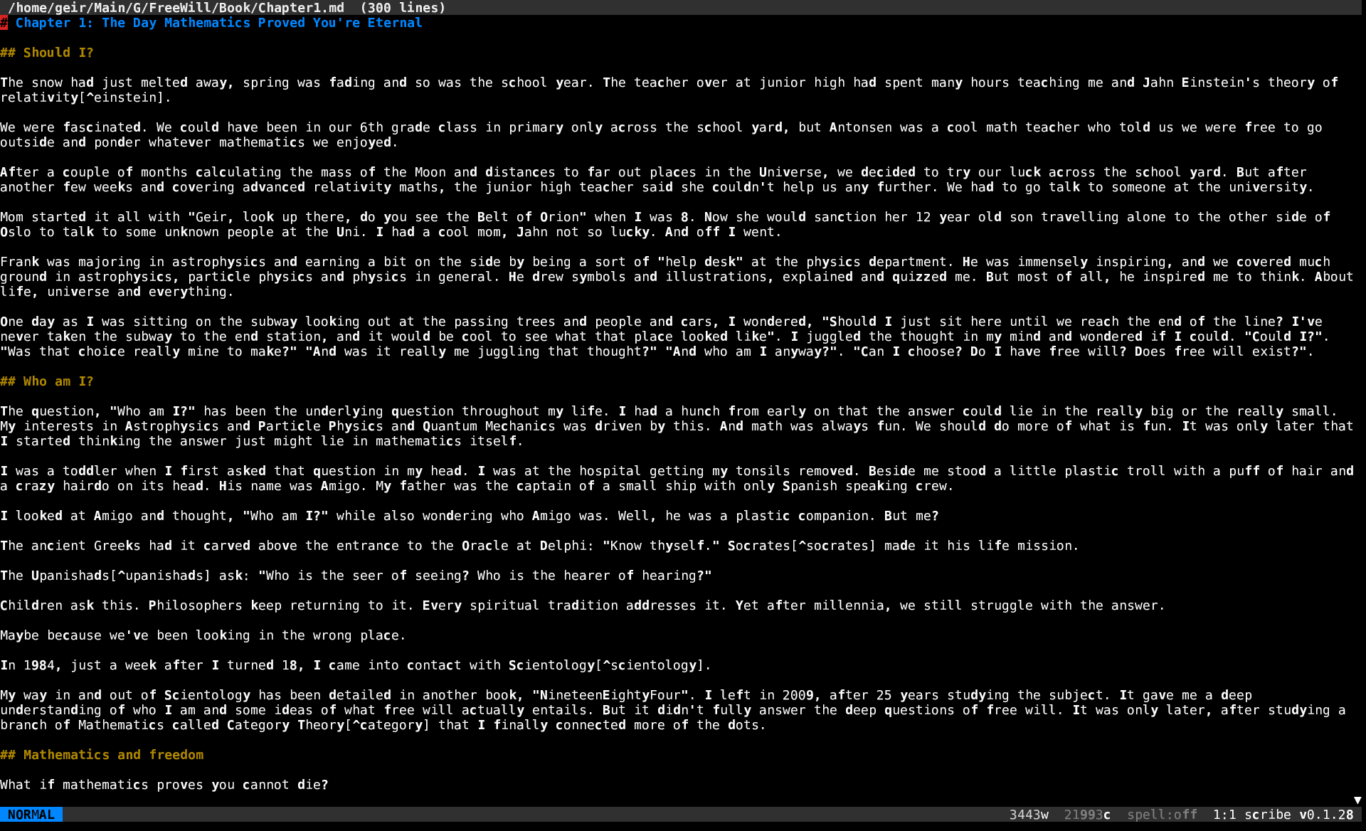 Markdown editing
