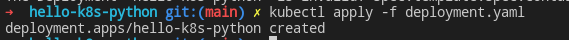 kubectl output apply