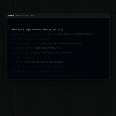 Демонстрация AgentSweep: сканирование и удаление секретов из истории ИИ-агента