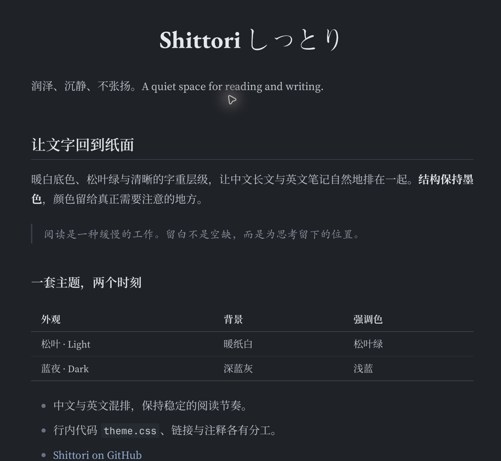 Shittori dark
