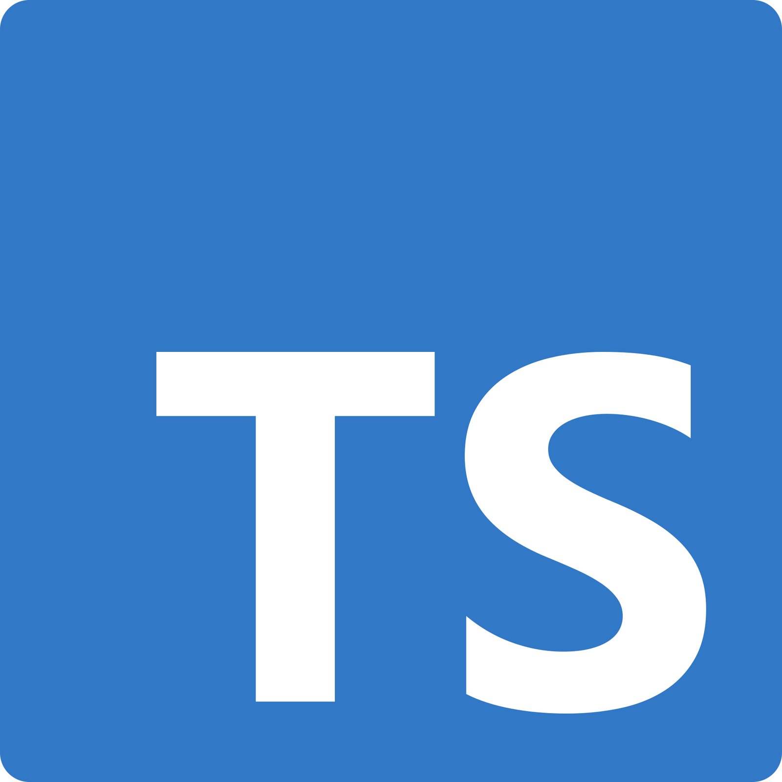 O logo do TypeScript: tipagem estática que evita bugs em produção.