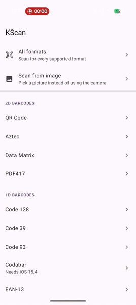 Scanning a barcode on Android