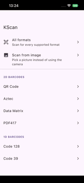 Scanning a barcode on iOS