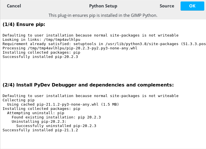 GIMP Python Setup 0