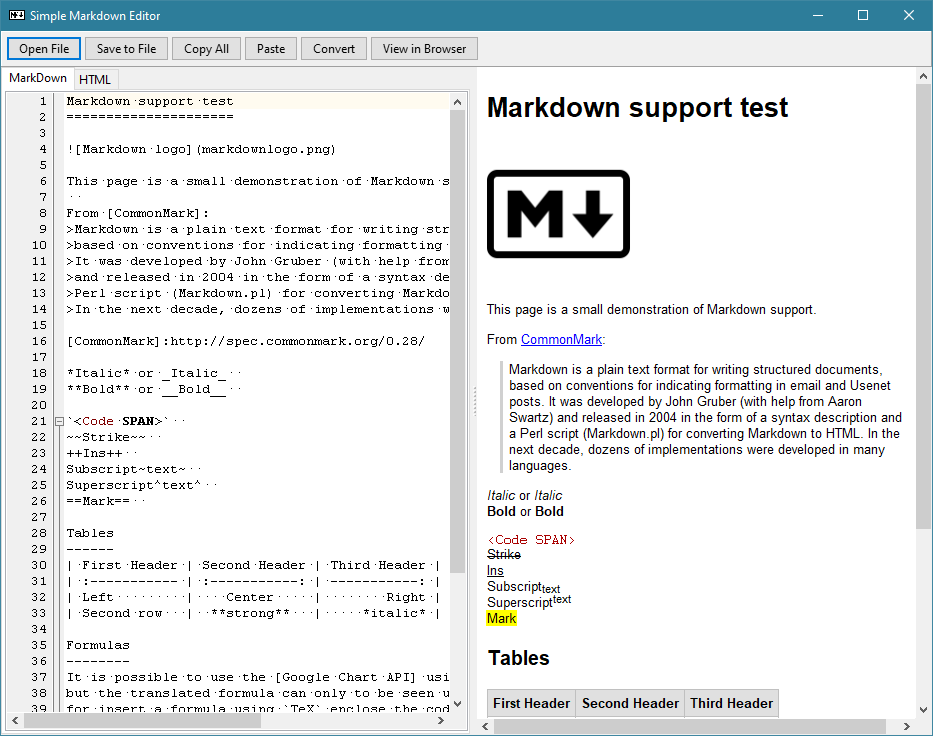 Markdown Editor