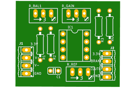 amp pcb top