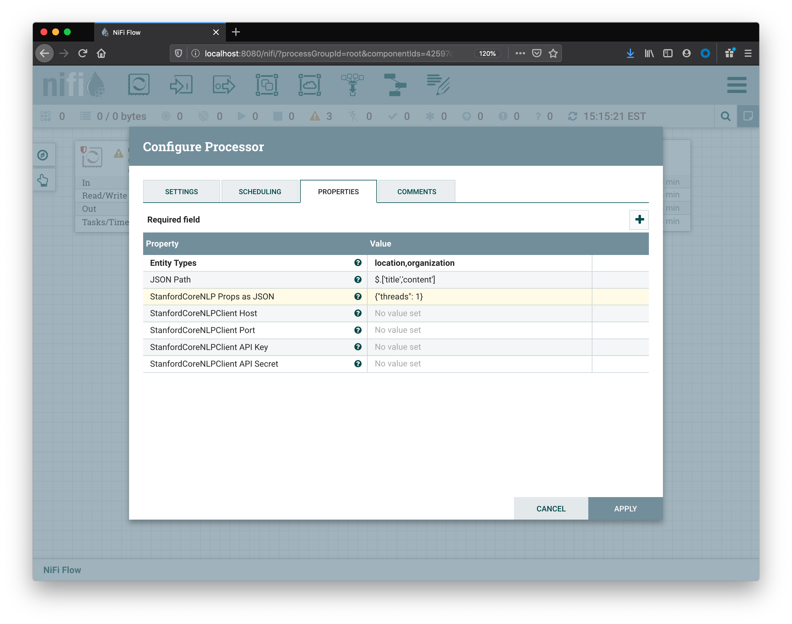 Configure Properties