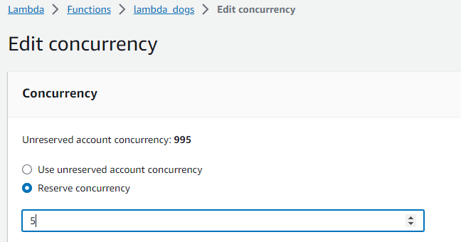 Reserved Concurrency