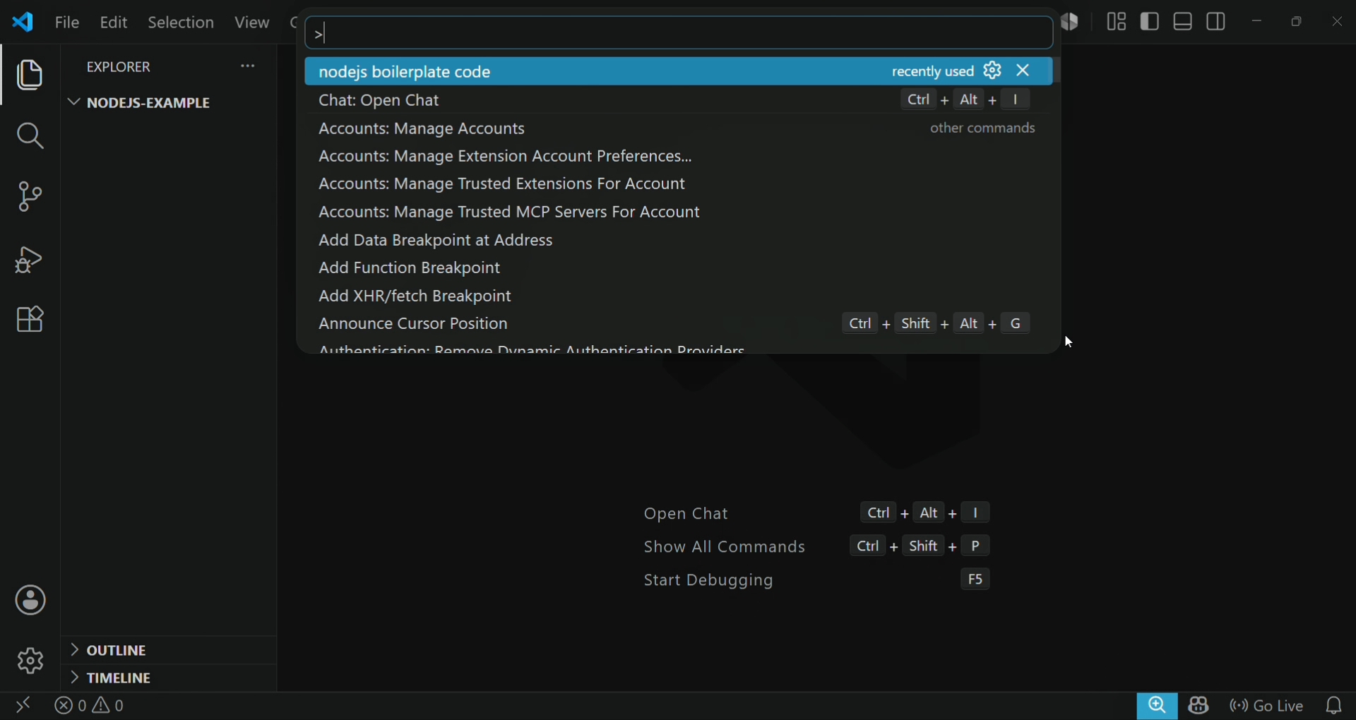 Nodejs starter