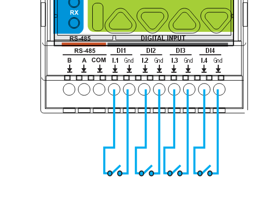 Digital inputs wiring