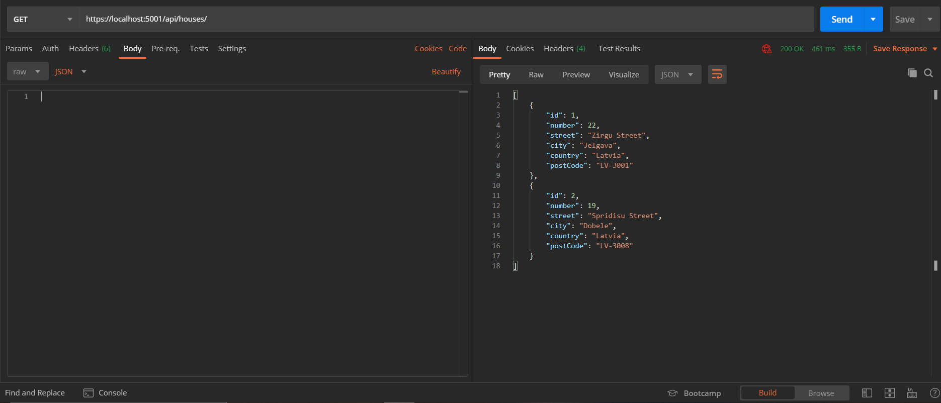 GitHub - k-razovicka/houses-API: REST API using ASP.NET Core with ...