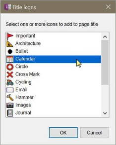 Title Icon Dialog