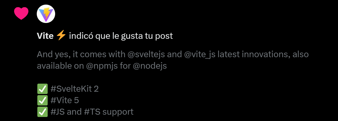 Thanks for your support Vite