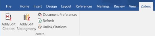Zotero MS Word Plugin