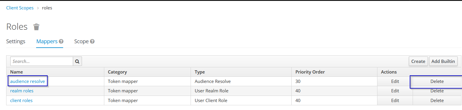 Removing audience resolve mapper
