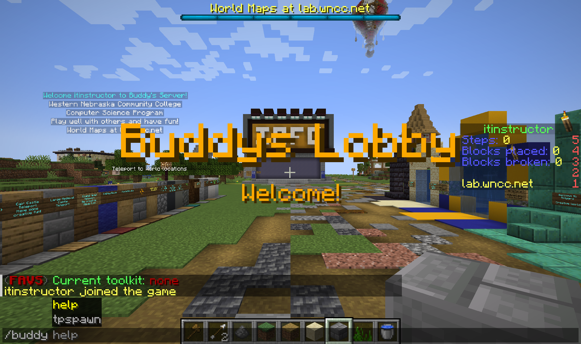 GitHub - itinstructor/BuddyMinecraftPlugin: Minecraft Plugin for WNCC ...