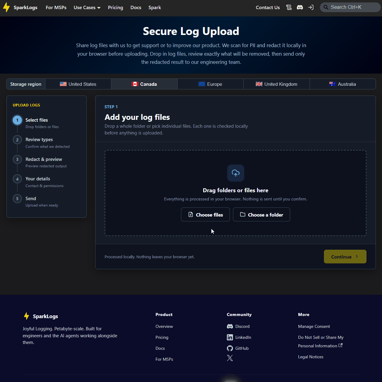 RedactUploadWizard: redact locally, then upload