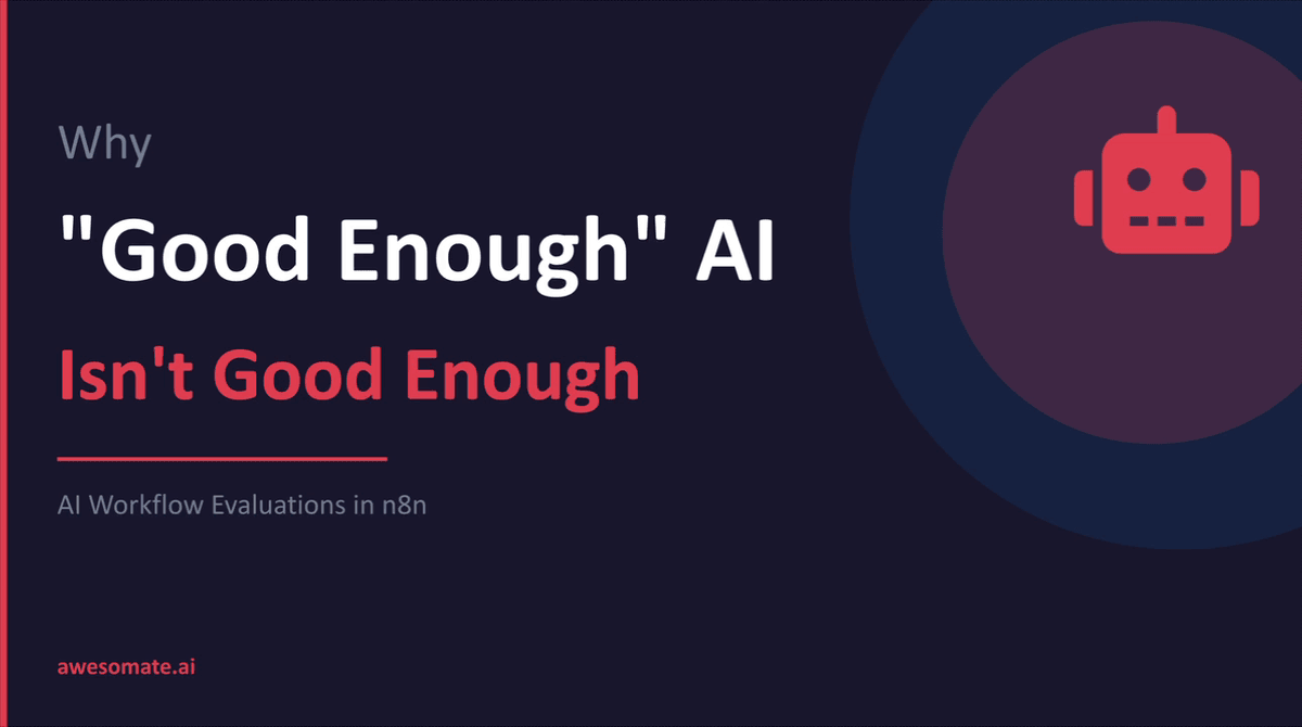 Overview slide showing the four main topics covered in the AI evaluations guide