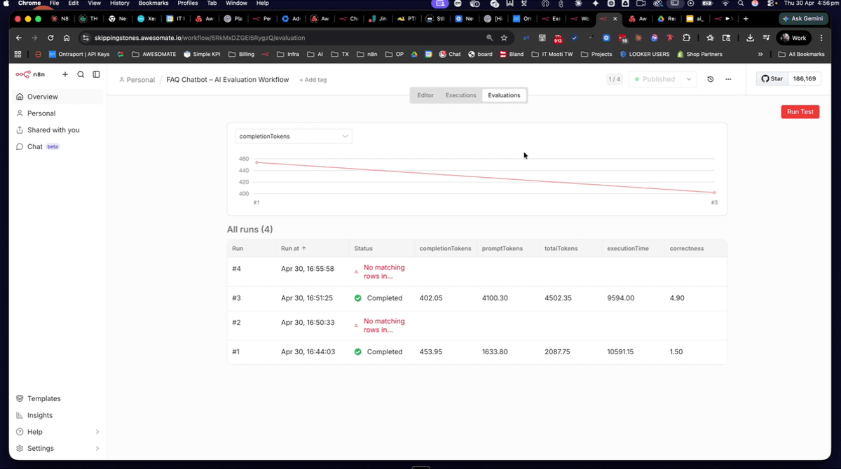 FAQ agent node in N8N showing the model being changed from Claude Sonnet 4.6 to GPT-4.1 Nano via OpenAI