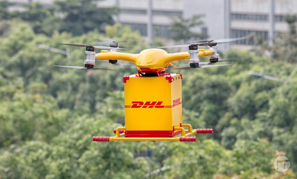 DHL Express lanza su primer servicio de reparto regular urbano plenamente automatizado con drones inteligentes