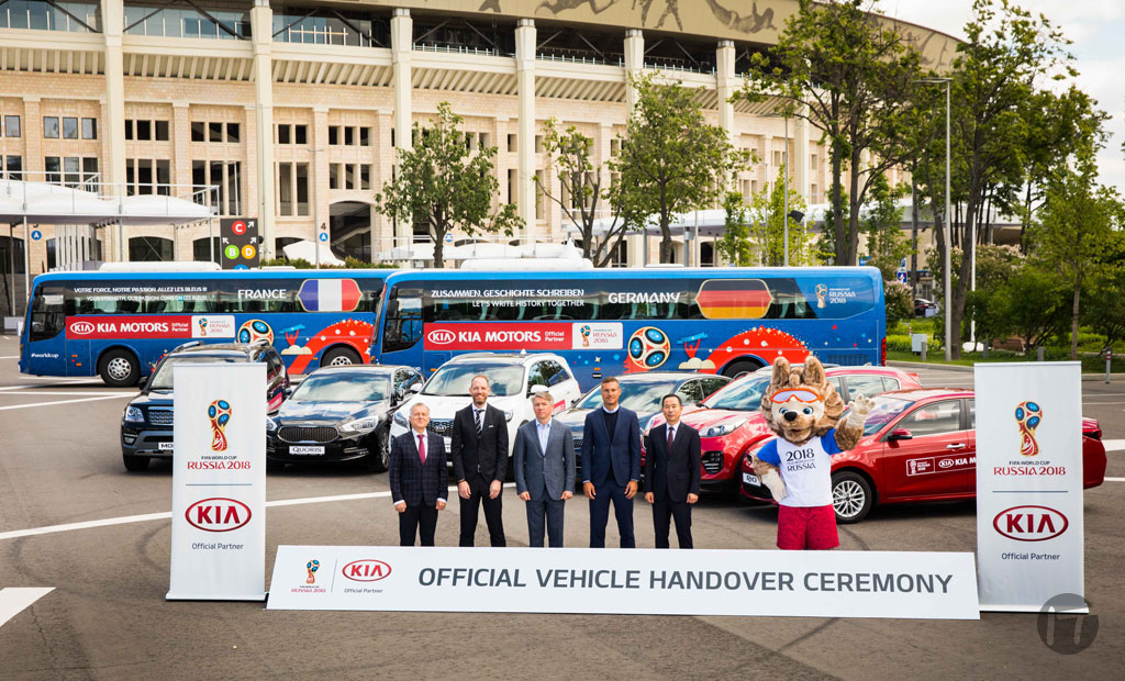 KIA Motors suministró 424 vehículos para uso oficial durante la Copa Mundial de la FIFA™ Rusia 2018
