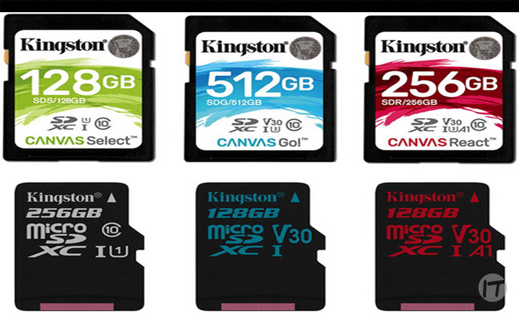 Kingston Technology destaca distintos usos de tarjetas de memoria para GoPro, Drones y Smartphones