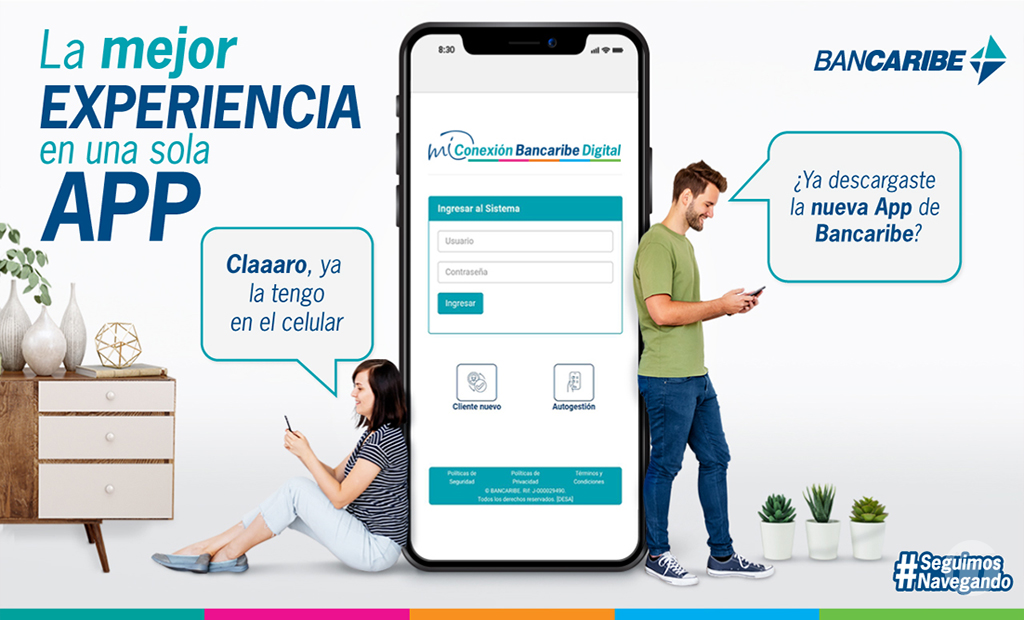 Bancaribe presenta nuevas funcionalidades en la App de Mi Conexión Bancaribe Digital