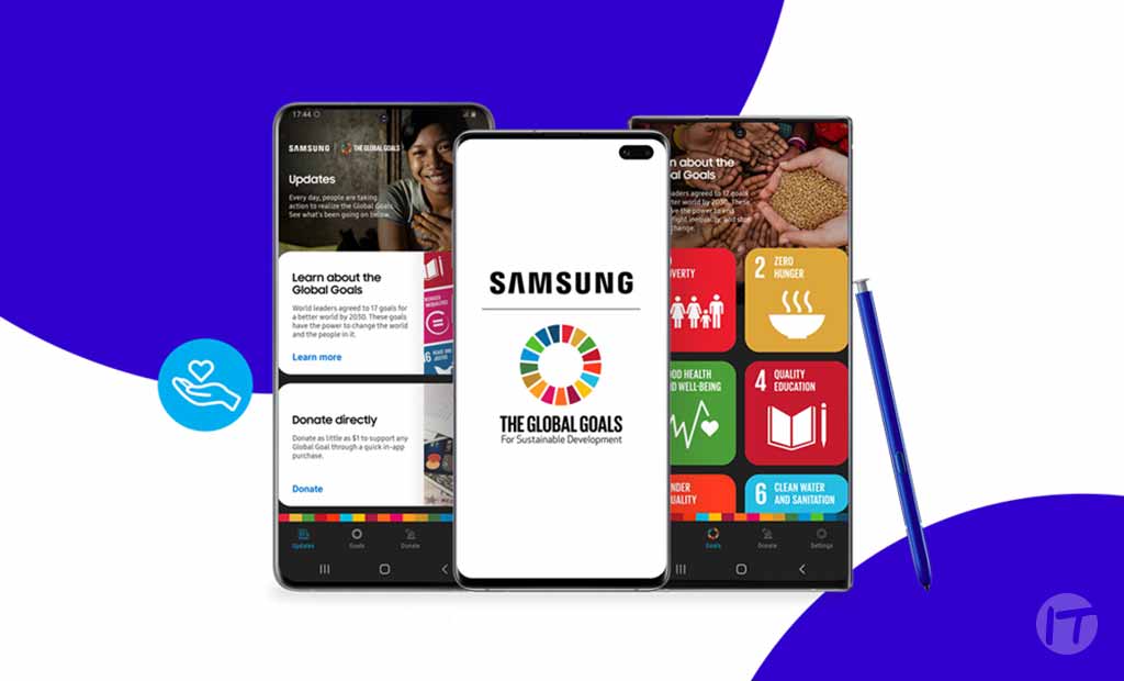 Samsung, en alianza con la ONU, ayuda a ofrecer ideas a los usuarios sobre cómo pueden apoyar al bienestar de otros.