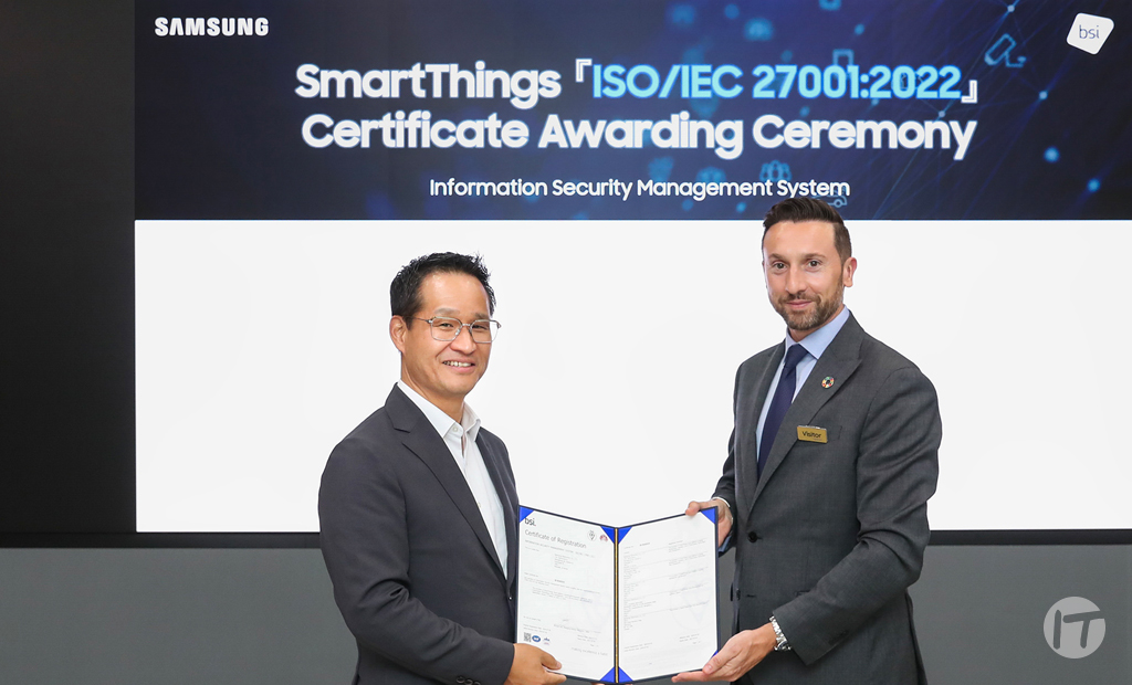 Samsung Electronics recibe certificación ISO 27001