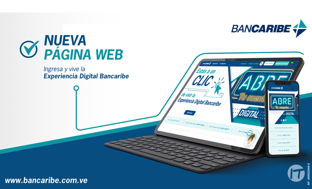 Bancaribe ofrece una nueva experiencia a través de su página web