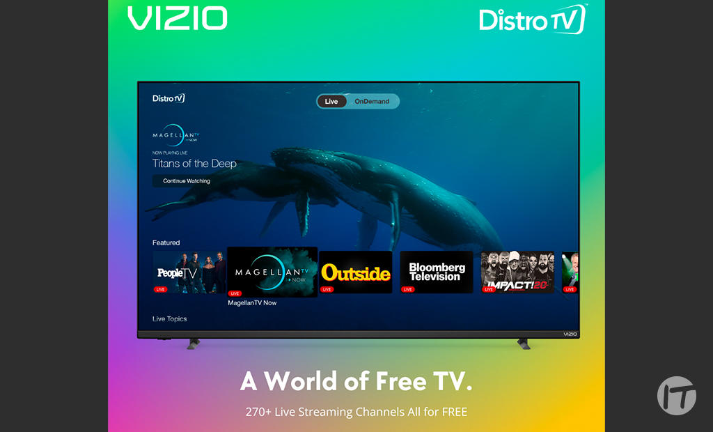 DistroTV ahora también en los televisores de VIZIO