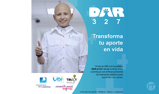 Conexión Social Digitel y Venezuela Sin Límites inician la segunda campaña DAR de 2020 para apoyar a pacientes oncológicos
