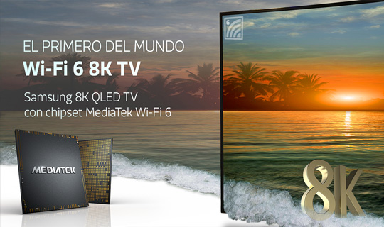 MediaTek y Samsung presentan el primer televisor Wi-Fi 6 8K del mundo 