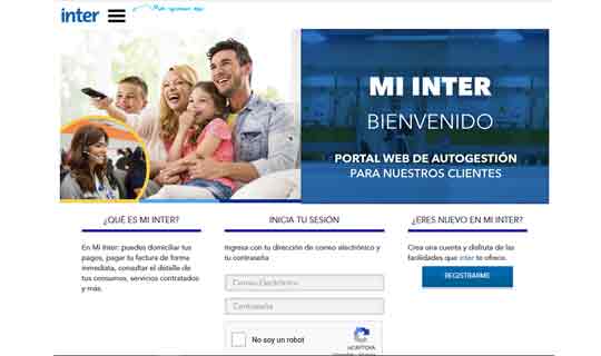 Inter renueva su portal web mi.inter.com.ve con más opciones de atención para sus usuarios