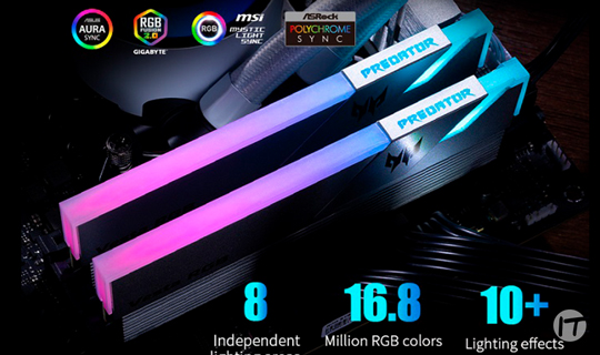 BIWIN presenta la memoria DDR4 Predator Vesta RGB de Acer