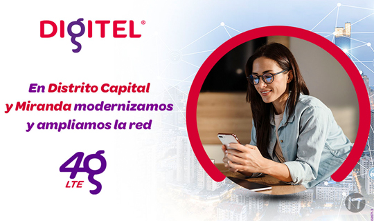 Digitel coloca más capacidad 4G LTE en Carapita, Catia, el Cementerio, el Junquito, Mariches y Petare