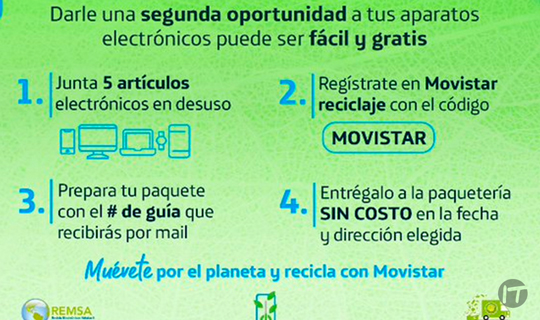 Telefónica Movistar México y REMSA incrementan objetivo para el reciclaje de dispositivos electrónicos