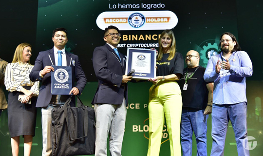 Binance y Talent Network rompen el título de GUINNESS WORLD RECORDS™ de la lección de criptomonedas más grande del mundo