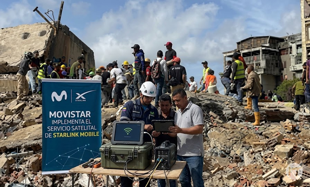 Movistar implementa el servicio satelital de Starlink Mobile