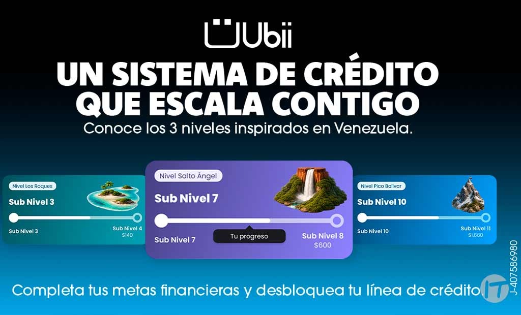 Ubii App revoluciona el crédito con niveles inspirados en Venezuela