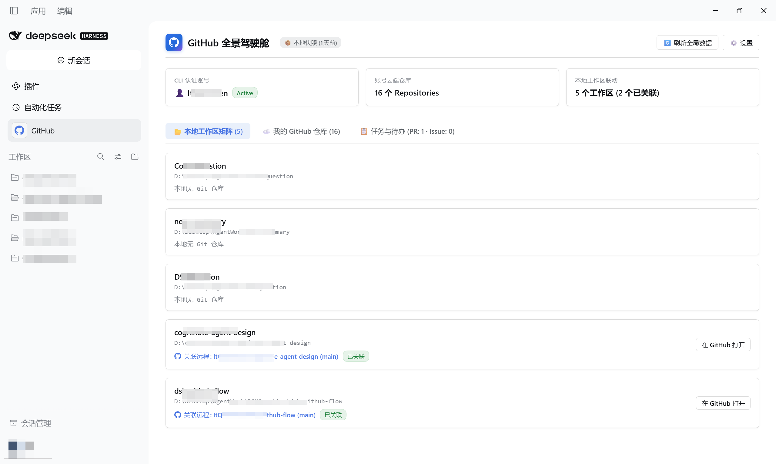GitHub 全景驾驶舱