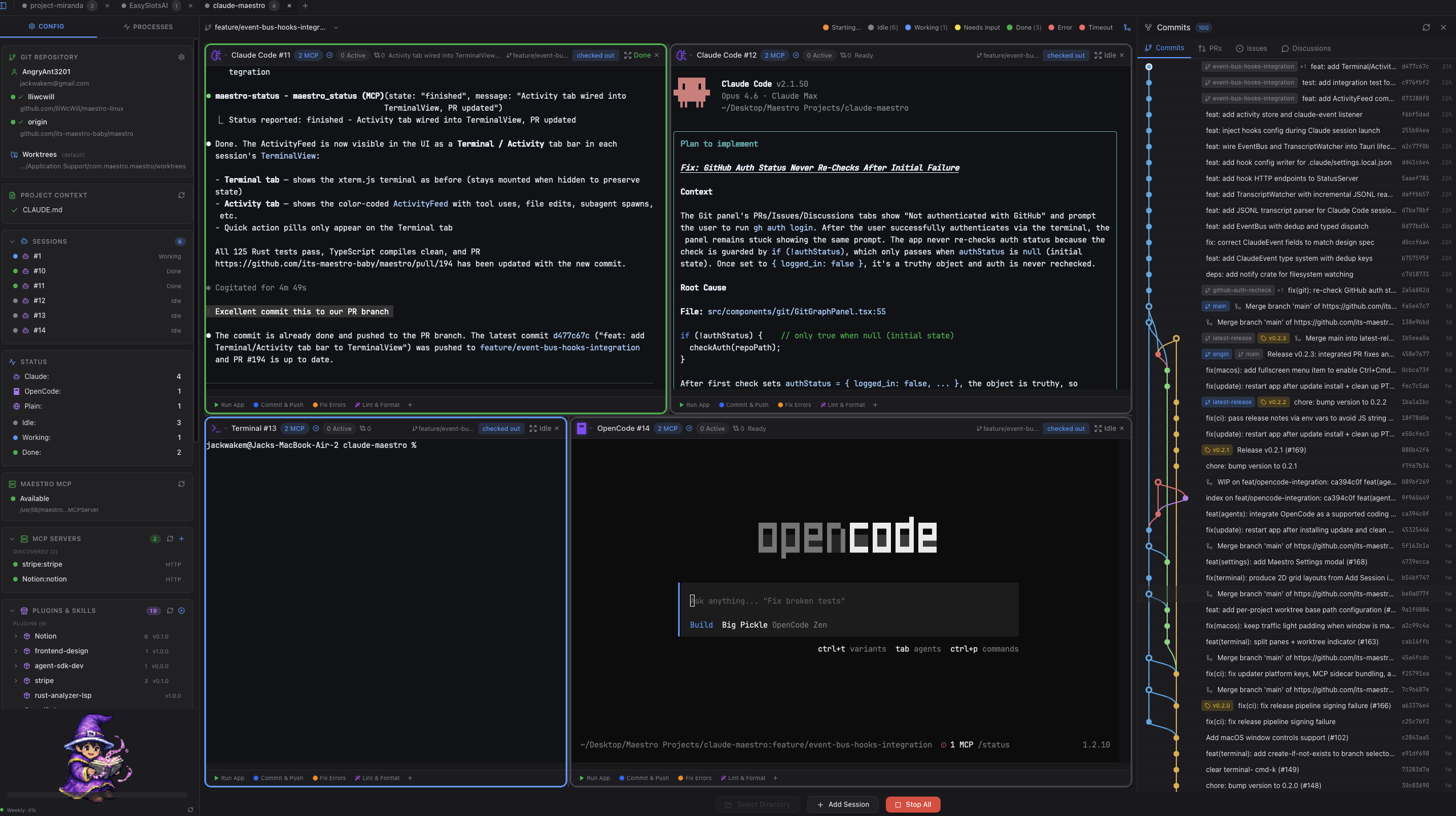 Claude Maestro Platform