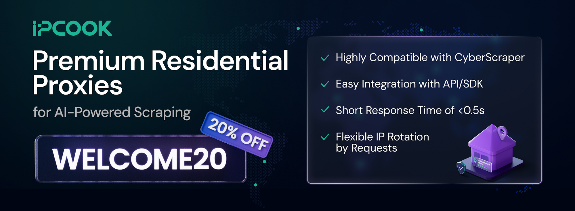 IPcook — Premium Residential Proxies for AI-Powered Scraping