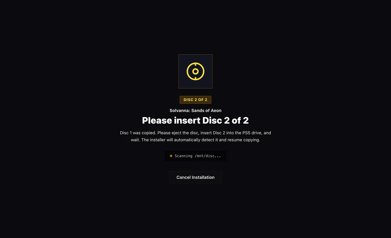Multi-Part Disc Swapping