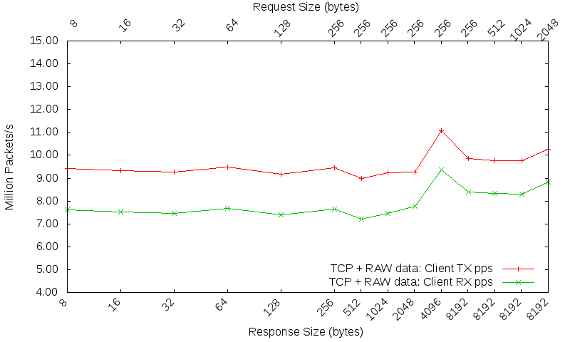 TCP RAW pps