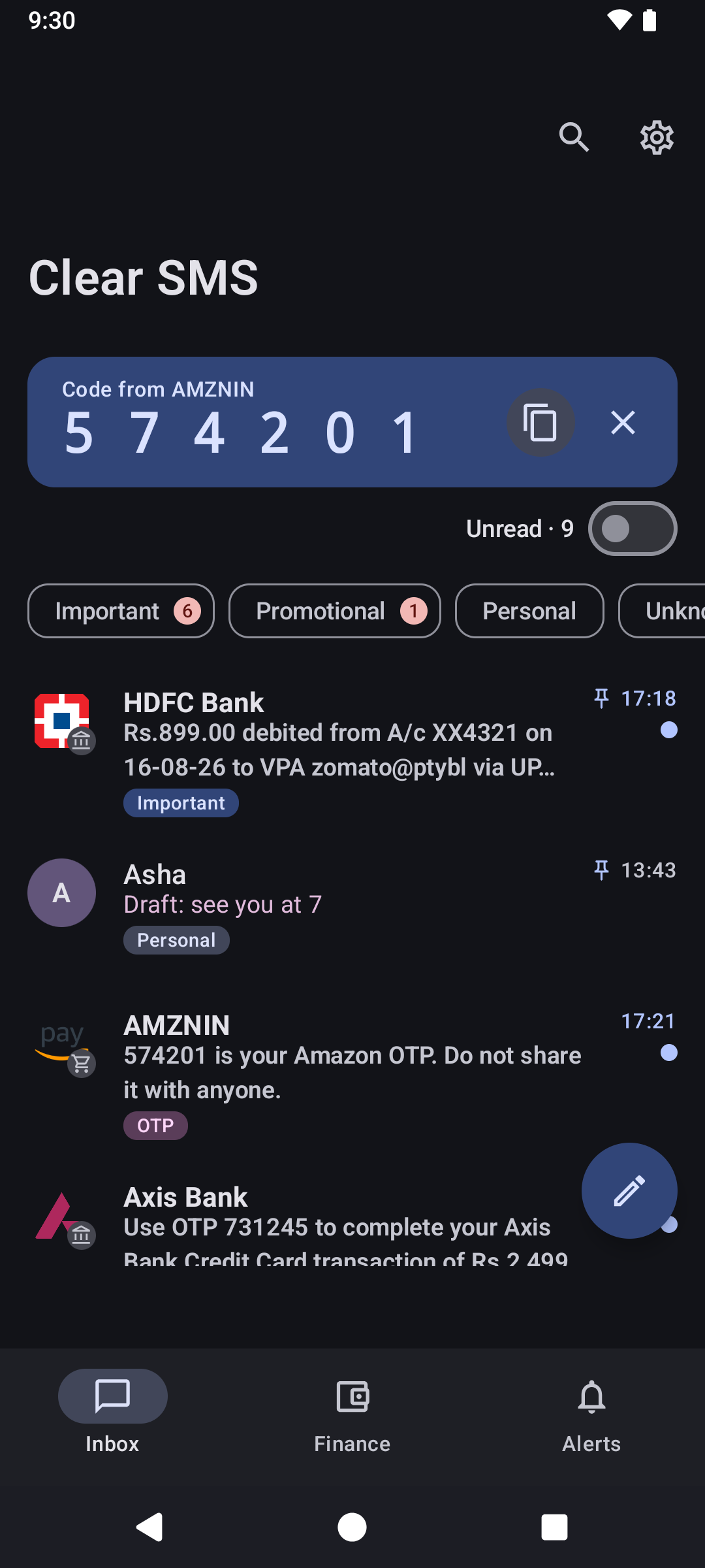 Dark theme